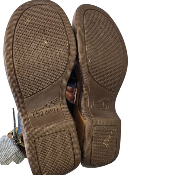 Dansko Womens Lolita Sandals, Strappy, Leather, Blue, Comfort, Size 40 / 9.5-10 - Picture 6 of 10